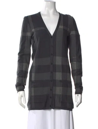 Pre-owned Burberry Vintage Wool Sweater In Gray