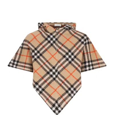 Burberry Vintage-style Plaid Cape In Multi