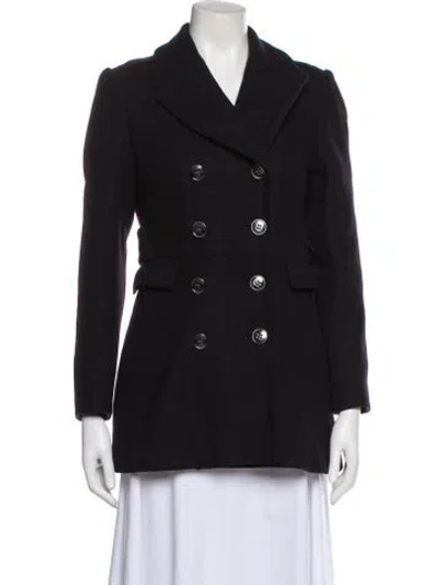 Pre-owned Burberry Virgin Wool Blazer In Black