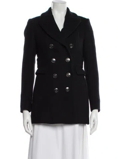 Pre-owned Burberry Virgin Wool Blazer In Blue