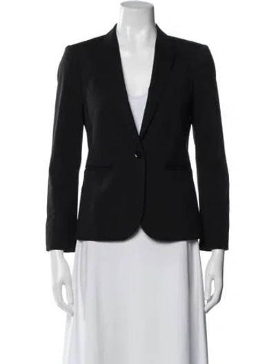 Pre-owned Burberry Virgin Wool Blazer In Blue