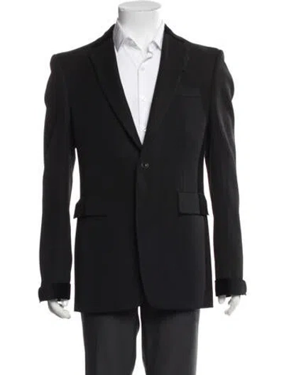 Pre-owned Burberry Virgin Wool Blazer In Blue