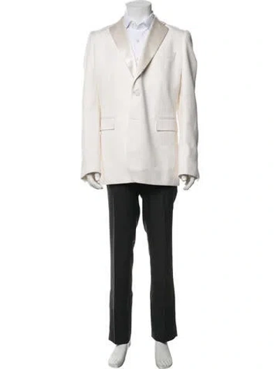 Pre-owned Burberry Virgin Wool Blazer In Neutrals