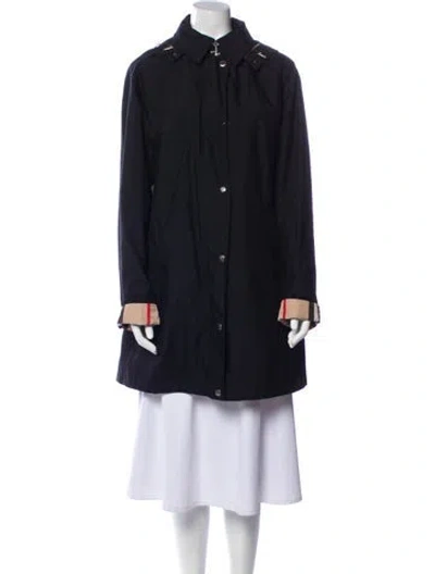 Pre-owned Burberry Virgin Wool Coat In Black