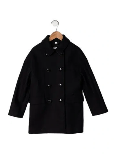 Pre-owned Burberry Kids' Virgin Wool Coat In Blue