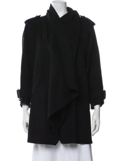 Pre-owned Burberry Virgin Wool Jacket In Black