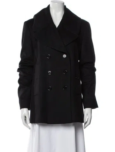 Pre-owned Burberry Virgin Wool Jacket In Black