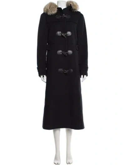Pre-owned Burberry Virgin Wool Jacket In Black