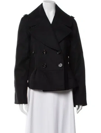 Pre-owned Burberry Virgin Wool Jacket In Black