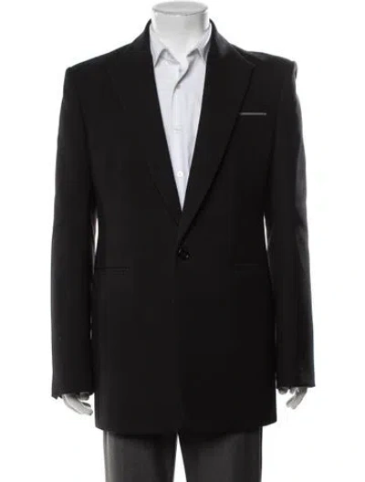 Pre-owned Burberry Virgin Wool Jacket In Black