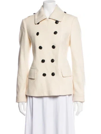 Pre-owned Burberry Virgin Wool Jacket In Neutrals