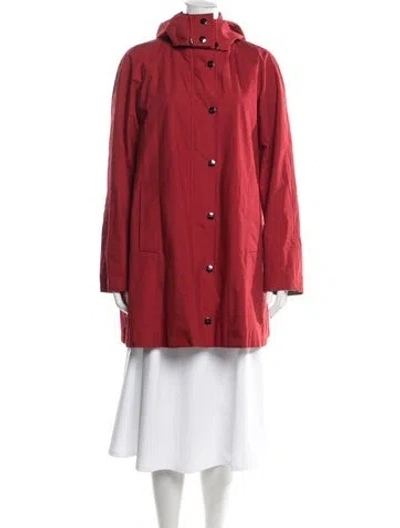 Pre-owned Burberry Virgin Wool Jacket In Red