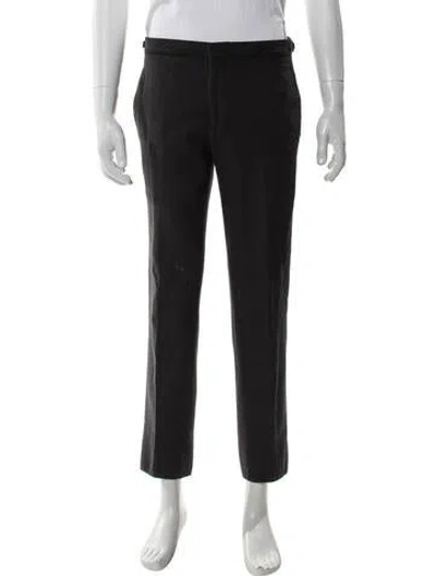 Pre-owned Burberry Virgin Wool Pants In Gray