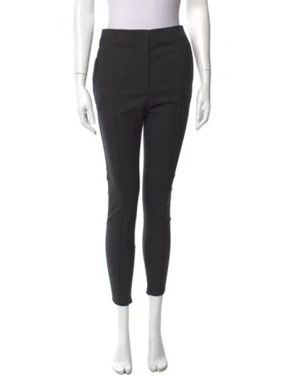 Pre-owned Burberry Virgin Wool Skinny Leg Pants In Black
