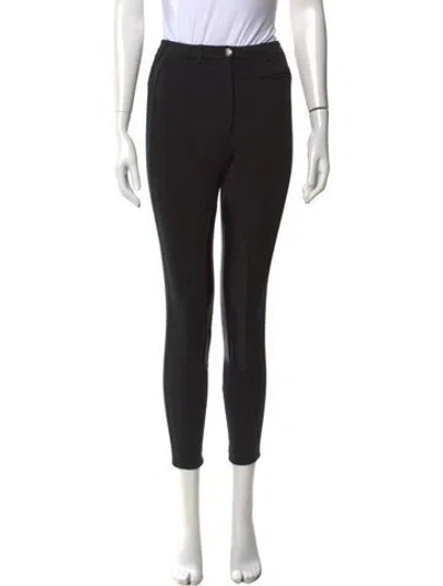 Pre-owned Burberry Virgin Wool Skinny Leg Pants W/ Tags In Black