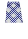 Burberry Virgin Wool Skirt In Blue