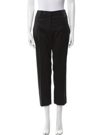 Pre-owned Burberry Virgin Wool Straight Leg Pants W/ Tags In Black