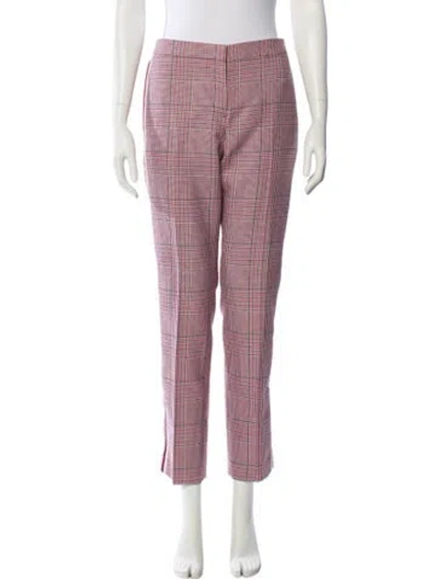 Pre-owned Burberry Virgin Wool Straight Leg Pants W/ Tags In White