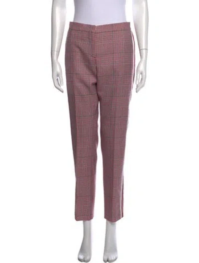Pre-owned Burberry Virgin Wool Straight Leg Pants W/ Tags In White