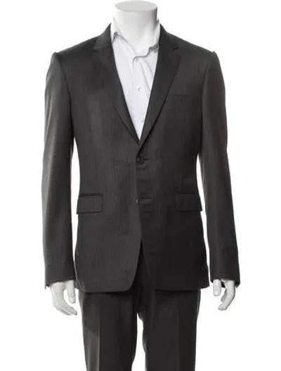 Pre-owned Burberry Virgin Wool Suit In Grey