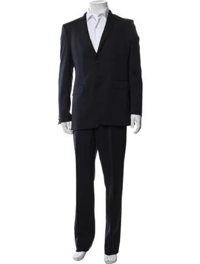 Pre-owned Burberry Virgin Wool Two-piece Blazer In Black