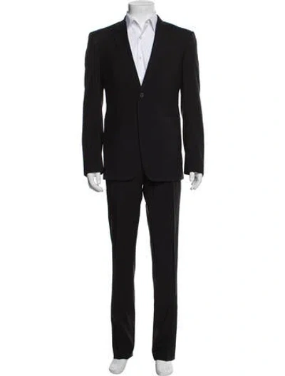 Pre-owned Burberry Virgin Wool Two-piece Suit In Black