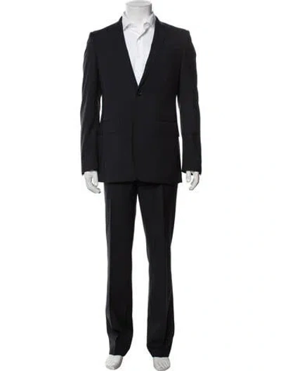 Pre-owned Burberry Virgin Wool Two-piece Suit In Black