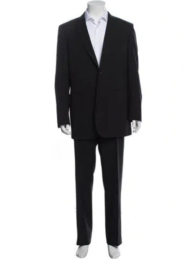 Pre-owned Burberry Virgin Wool Two-piece Suit In Blue