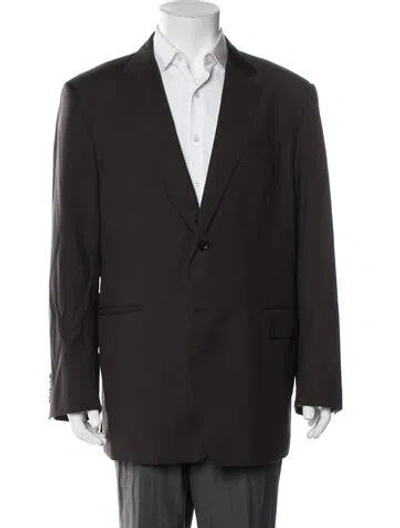 Pre-owned Burberry Virgin Wool Vest In Brown