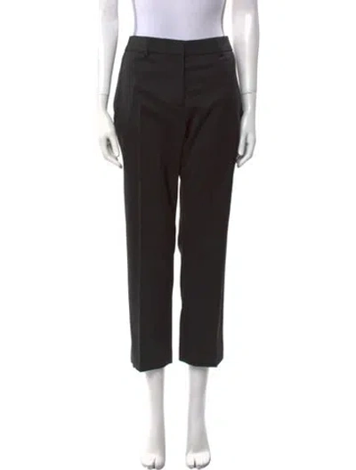 Pre-owned Burberry Virgin Wool Wide Leg Pants W/ Tags In Black