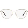 Burberry Virginia 53mm Phantos Optical Glasses In Gold