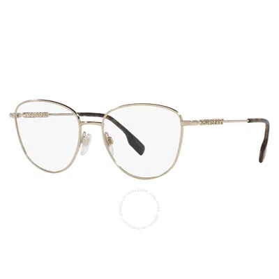 Burberry Virginia Demo Cat Eye Ladies Eyeglasses Be1376 1340 55 In Gold