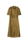 Burberry Midikleid Im Trenchcoat-stil In Walrus