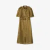 Burberry Midikleid Im Trenchcoat-stil In Walrus