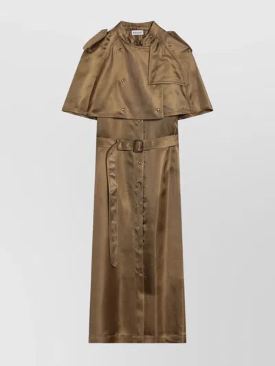 BURBERRY VISCOSE TWILL TRENCH DRESS