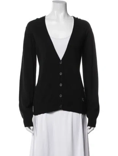 Pre-owned Burberry V-neck Sweater In Black/neutrals