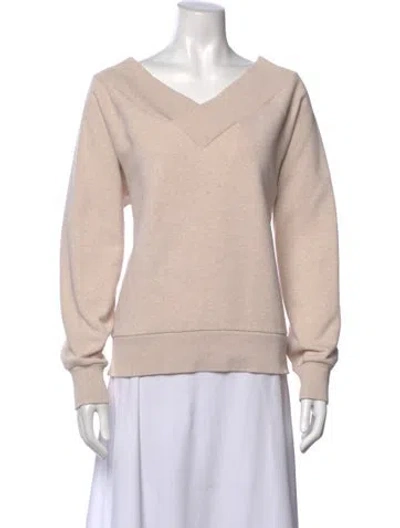 Pre-owned Burberry V-neck Sweater In Neutral