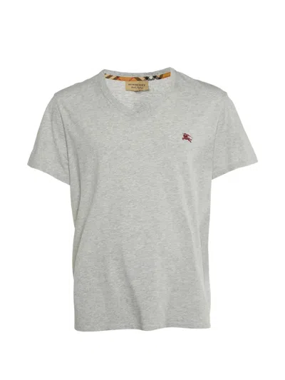 Pre-owned Burberry V-neck T-shirt In Gray