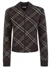 Burberry Womens Knitwear Top All Over Pattern In Brown
