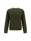 Burberry Wool And Cashmere Sweater With Logo Pendant
