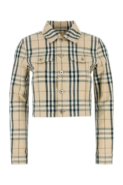 BURBERRY BURBERRY EMBROIDERED DENIM JACKET