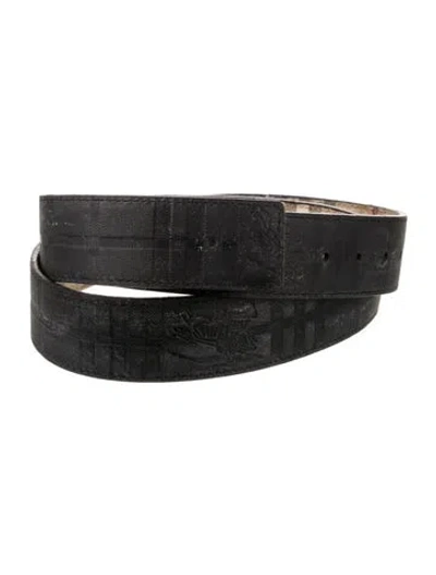 Pre-owned Burberry Waist Belt In Black