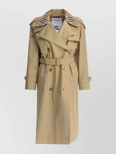 BURBERRY WAIST BELTED DOUBLE-BREASTED COAT