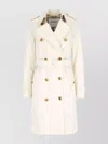 Burberry Waist Belted Double-breasted Epaulettes Jacket