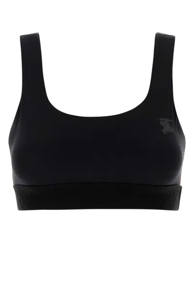 Burberry Stretch Nylon Tank Top In Black