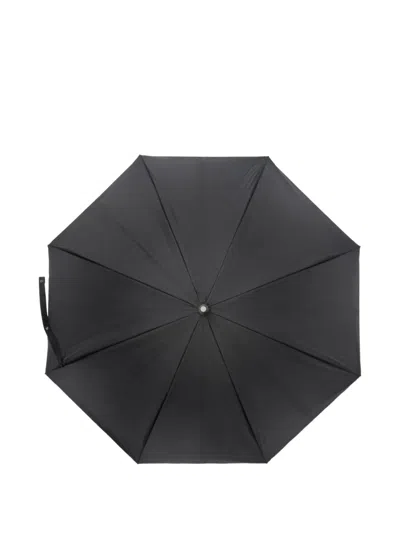 Burberry Walking Check-lined Umbrella In Black