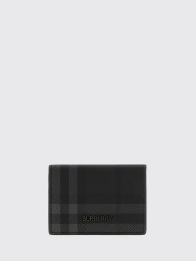 Burberry Wallet Men Color Grey In Gray