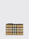 Burberry Printed Canvas Mini Wallet In Red
