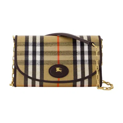 Burberry Wallet On Chain In Beige