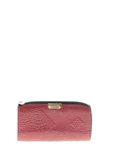 Pre-owned Burberry Wallet In Orange